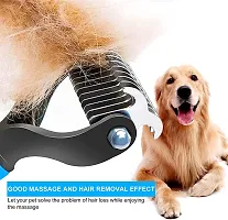 EZ LIVING 1pcs multicolor pet groom brush for dogs and cat hair grooming brush Double Sided Undercoat Rake Comb for Pet Grooming Say Goodbye to Shedding Use a Double Sided Undercoat Rake Comb-thumb4