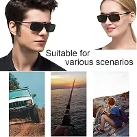 EZ LIVING 1pcs clip rimless sunglasses clip on flip up Clip-On Polarized Sunglasses for Unisex-Adults Clip-On Flip Up Sunglasses are Perfect for Prescription Glasses-thumb1