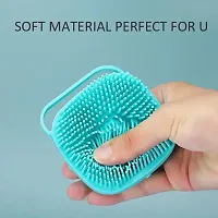 ALL DAY PROVISION 1pcs bath loofah for baby and men women bath scrubber soap dispenser Unveiling the Benefits of Using a Silicone Exfoliating Brush for Your Skin (random color)-thumb1