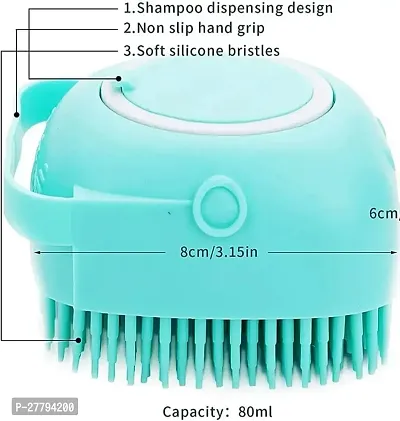 ALL DAY PROVISION 1pcs bath loofah for baby and men women bath scrubber soap dispenser Unveiling the Benefits of Using a Silicone Exfoliating Brush for Your Skin (random color)-thumb4