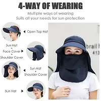 ALL DAY PROVISION 1pcs Blue Color Sun hat for Women and Girls Choosing The Best UV Sun Protection Hat for Women Stay Safe and Stylish-thumb1
