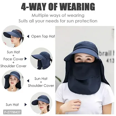 ALL DAY PROVISION 1pcs Blue Color Sun hat for Women and Girls Choosing The Best UV Sun Protection Hat for Women Stay Safe and Stylish-thumb2
