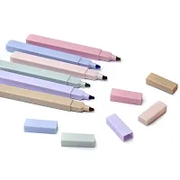 Cute Highlighter Pens for Students Vibrant Colors Compact Size and Fun Study Accessories(pack of 6pcs)-thumb2