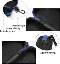 Set of 3 Portable Travel Zipper Eyeglasses Cases with Hooks Compact Design Secure Closure and Convenient Eyewear Storage-thumb2