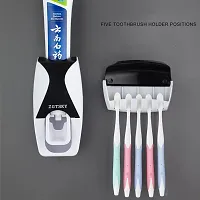 Single Plastic Automatic Dustproof Toothbrush Holder Touchless Protection Hygienic Storage and Effortless Dental Care-thumb1