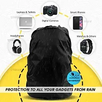 Laptop Bag rain Cover for All Office and Personal use Men and Women Waterproof Laptop Bag Rain Cover is Essential for Commuters (Black Color)-thumb1