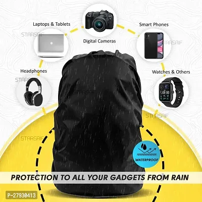 Laptop Bag rain Cover for All Office and Personal use Men and Women Waterproof Laptop Bag Rain Cover is Essential for Commuters (Black Color)-thumb2