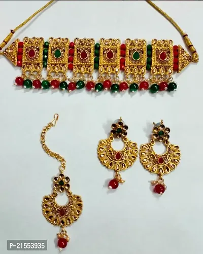 Stylish Fancy Designer Brass Jewellery Set For Women