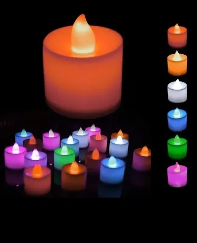 LED Plastic Diya/ Candles Set