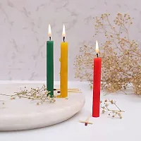 UDHWANI Color Smokeless Diwali Navratri Birthday Christmas Halloween Party Multicolor Candles for Living Room Celebration Ceremony Pack of 50-thumb4