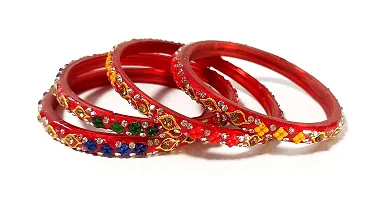 Ravika Creation Glass Bangle Pack Of 4 (2.2) (2.6)-thumb3