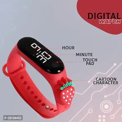 Cartoon Character Digital LED Dial Waterproof Wristband for Kids-thumb0