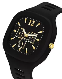 Square Pattern Dial Black Color Miller Watch- For Men-thumb1