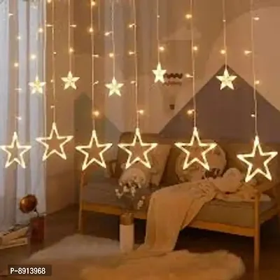 Diwali Star LED Light With 136 LED Lights, Curtain Decorative Star Lights, Decoration Lights