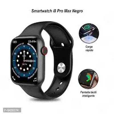 i8 Pro Max Touch Screen Bluetooth Smartwatch with Activity Tracker Compatible with All 3G/4G/5G Android  iOS Smartphones - Black