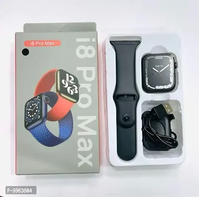 Drishna Sales i8 Pro Max Smart Watch Series 8 For Men  Women (BLACK, Free Size) Smartwatch Smartwatch  (Black Strap, Free Size)-thumb0
