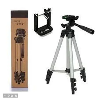 Tripod 3110 Mobile Stand for Videography Photoshoot, YouTube, Compatible with All Mobile Ph-thumb0