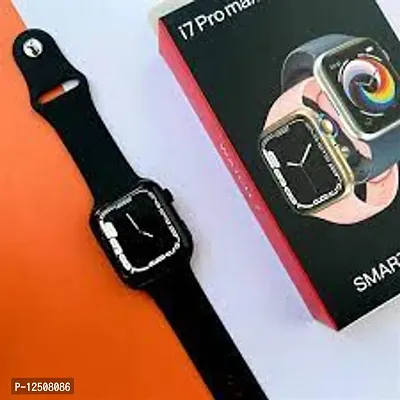 i7 Pro Max SMARTWATCH Full screen series 7 smart watch, i7 pro max smart watch, music watch(Black, Strip)-thumb0