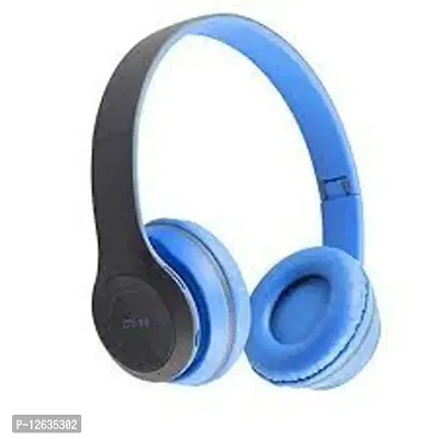 P47 Wireless Bluetooth Noise Cancellation Over-Ear Headphone with Mic with FM and SD Card Slot-thumb0