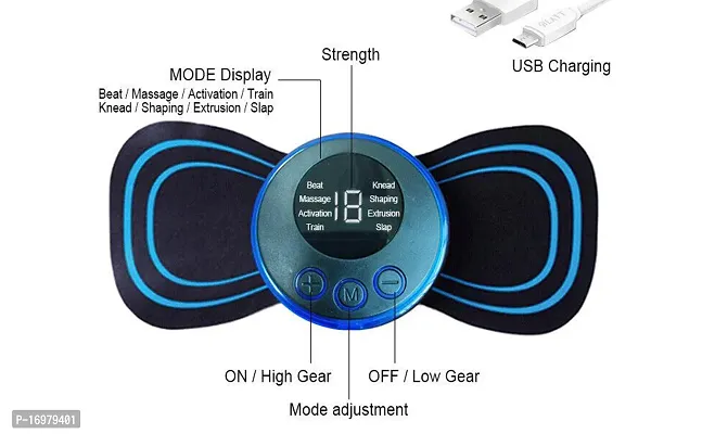 Portable Rechargeable Full Body Massager for Pain Relief, butterfly mini massager-thumb0