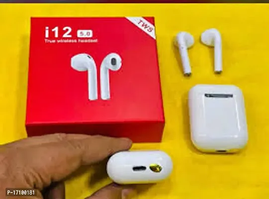 I12 TWS 5.0 True Wireless Headset, Airpods, White-thumb0