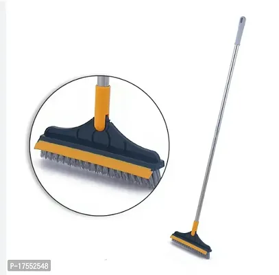 2 In 1 Bathroom Floor Cleaning Brush With Wiper-thumb2