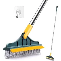 2 In 1 Bathroom Floor Cleaning Brush With Wiper-thumb1