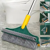 2 In 1 Bathroom Floor Cleaning Brush With Wiper-thumb1