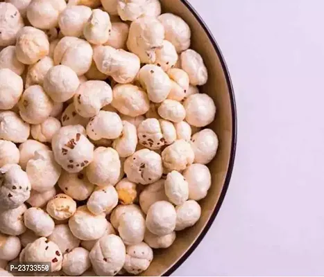 Fresh Premium Quality Phool Makhana Fox Nuts Lotus Seeds Pop Puffed Gorgon Nut-thumb0