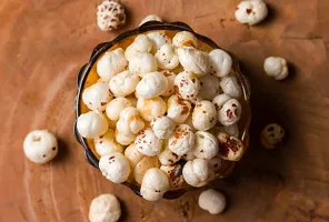 Fresh Premium Quality Phool Makhana Fox Nuts Lotus Seeds Pop Puffed Gorgon Nut-thumb3