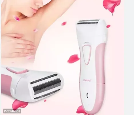 Kemei KM-3018 Rechargeable Lady Shaver Hair Remover-thumb0