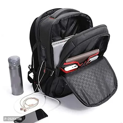 Laptop Backpack Lenovo Everyday Laptop Backpack 15.6 Water Repellent School College Office Bag  (Black)-thumb2