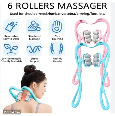 6 Wheel Dual Pressure Point Cervical Neck Massager-thumb0