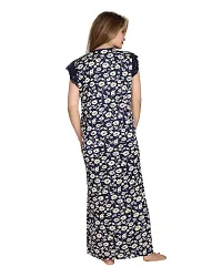 Lovira Women's Satin Printed Maxi Night Gown(BU-GOWN-194_Dark Blue_Free Size)-thumb3