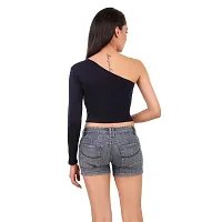 Lovira Cotton Women One Shoulder Crop Top-thumb1