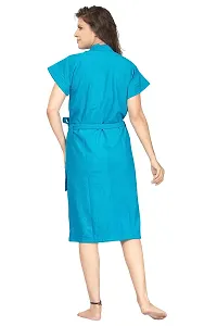 Be You Fashion Cotton Turqoise Blue Bathrobe-thumb3