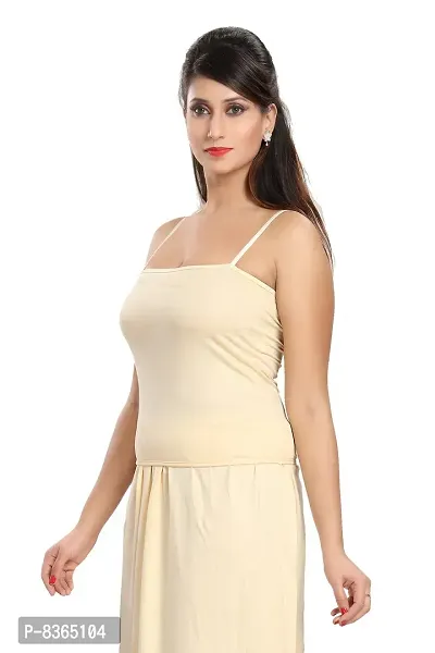 Buy Suit Slips for Women, Beige Color Women Inner Wear, Solid Plain Full  Length Camisole Slips, Women's Cotton Long Camisole for Kurti, Online in  India 