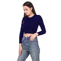 Lovira Cotton Women Front Twist Crop Top-thumb3