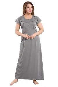 Be You Cotton Striped Maternity Nighty for Women-thumb4