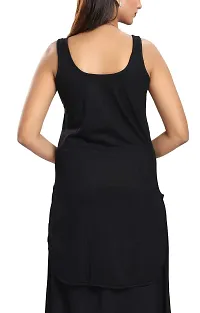 Lovira Black-Beige Cotton Hoisery Women Camisole/Chemise/Suit Slip-thumb4