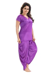 Stylish Satin Nighty Set  for Women Set of 6 Piece-thumb4