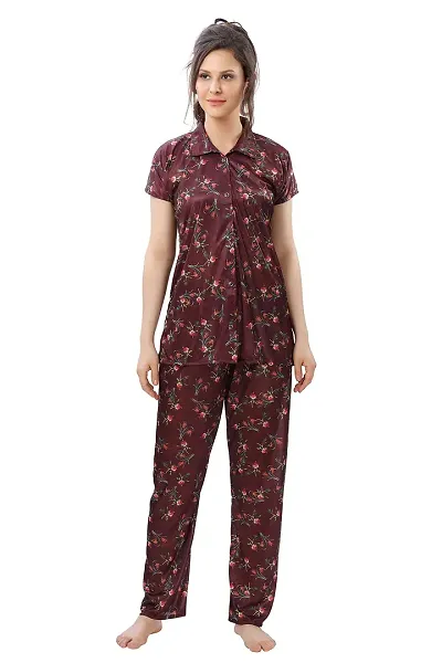 Best Selling satin pyjama sets Women's Nightwear 