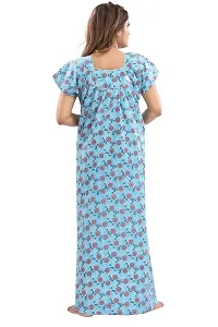 Peignoir Ethnic Motifs Print Women Cotton Nighty / Night Gowns-thumb1