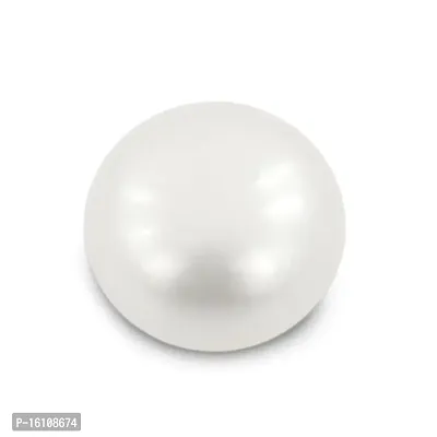 Be You 3.65 cts(4.01 ratti) White Color Plain Round Shape Natural Chinese Shell Pearl (Moti)