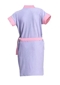 Be You Kids Cotton Two-Tone Bathrobe/Bath Gown for Girls-thumb1