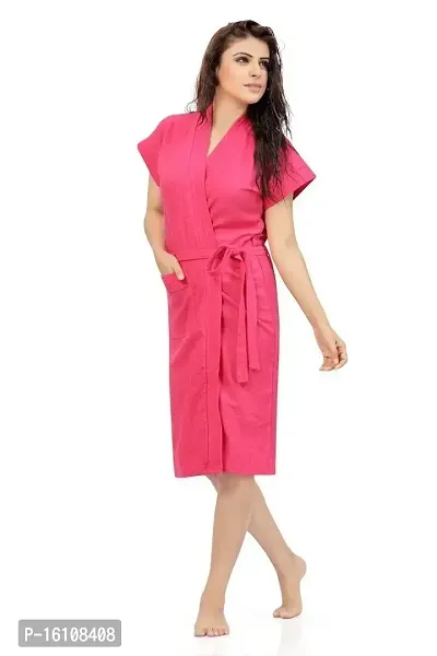 Be You Fashion Pink Cotton Bathrobe