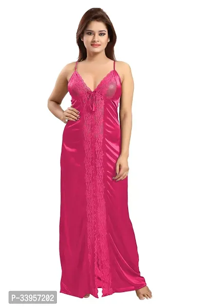 Stylish Stain Nighty For Women-thumb0