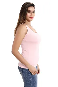 Lovira Women Lycra Cotton Solid Tank Top (Multicolor - Size: M-XL)-thumb3