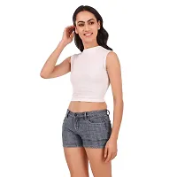 Lovira Cotton Women High Neck Crop Top-thumb3