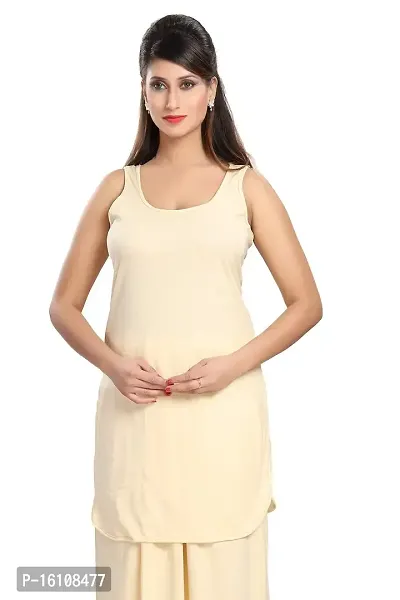 Be You Cotton Hoisery Solid Camisole/Suit Slip/Chemise for Women-thumb0